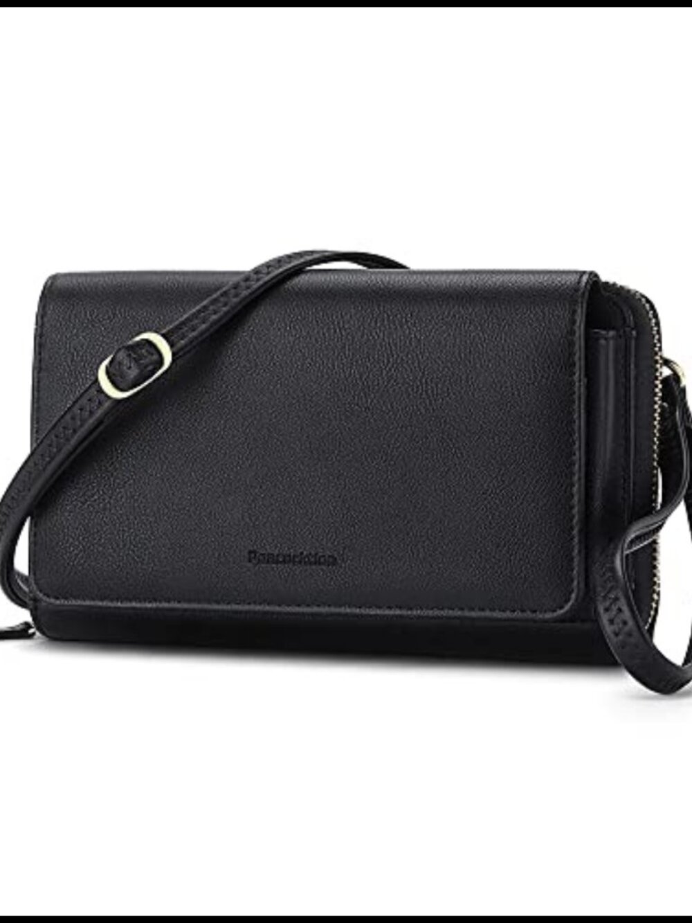 Vegan Leather RFID Crossbody Wristlet Wallet with 17 Card Slots